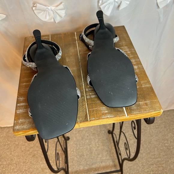 Coutigo High Heel Open Toe Sandal/Shoe with Rhinestone detail - Picture 4 of 5